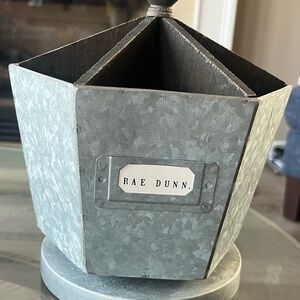 Rae Dunn Galvanized Metal Organizer